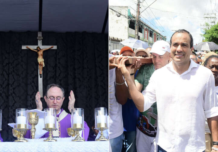 Quaresma: prefeito Bruno Reis participa de caminhada religiosa rumo ao Bonfim