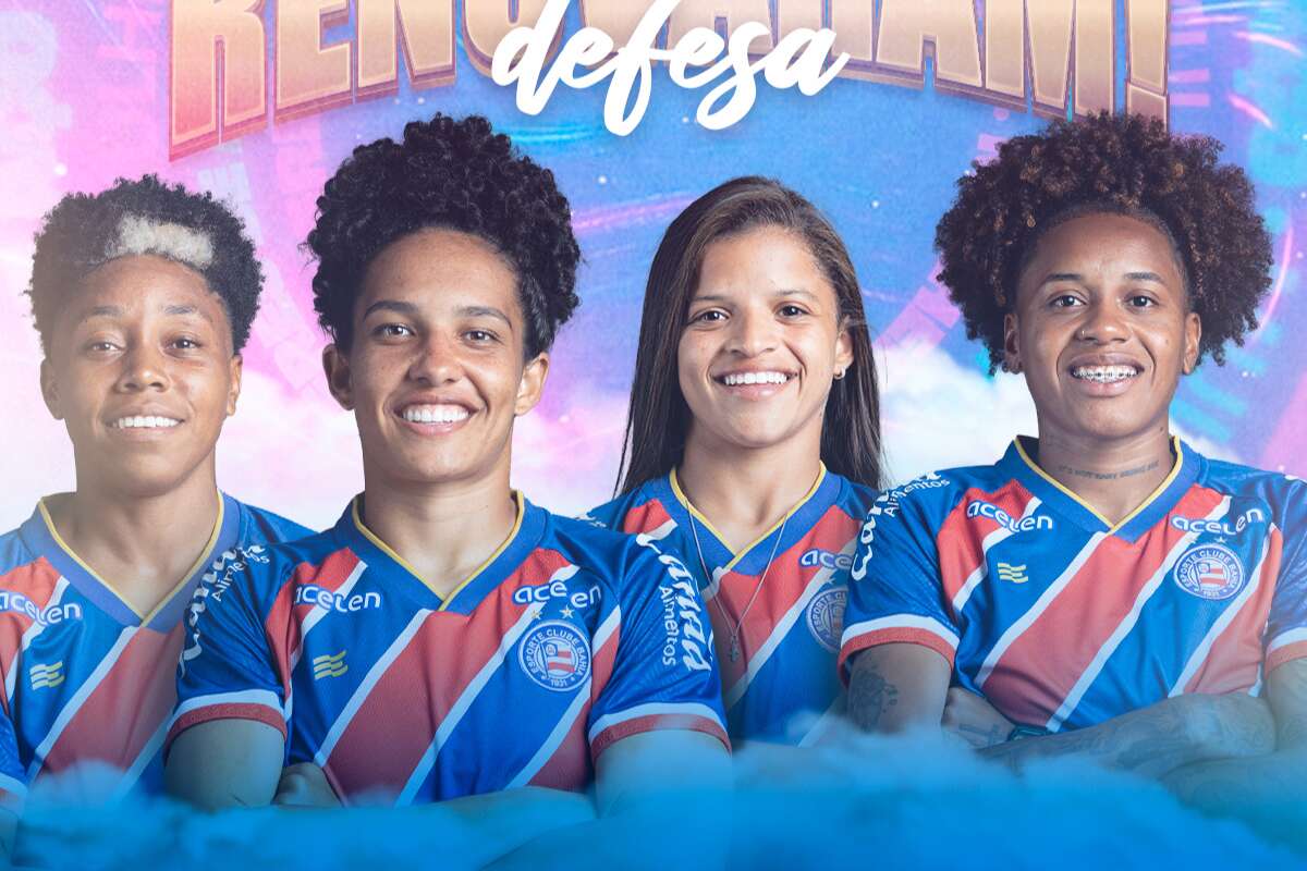 Bahia anuncia renovação com quatro jogadoras do feminino