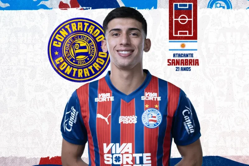 Bahia anuncia atacante argentino Mateo Sanabria