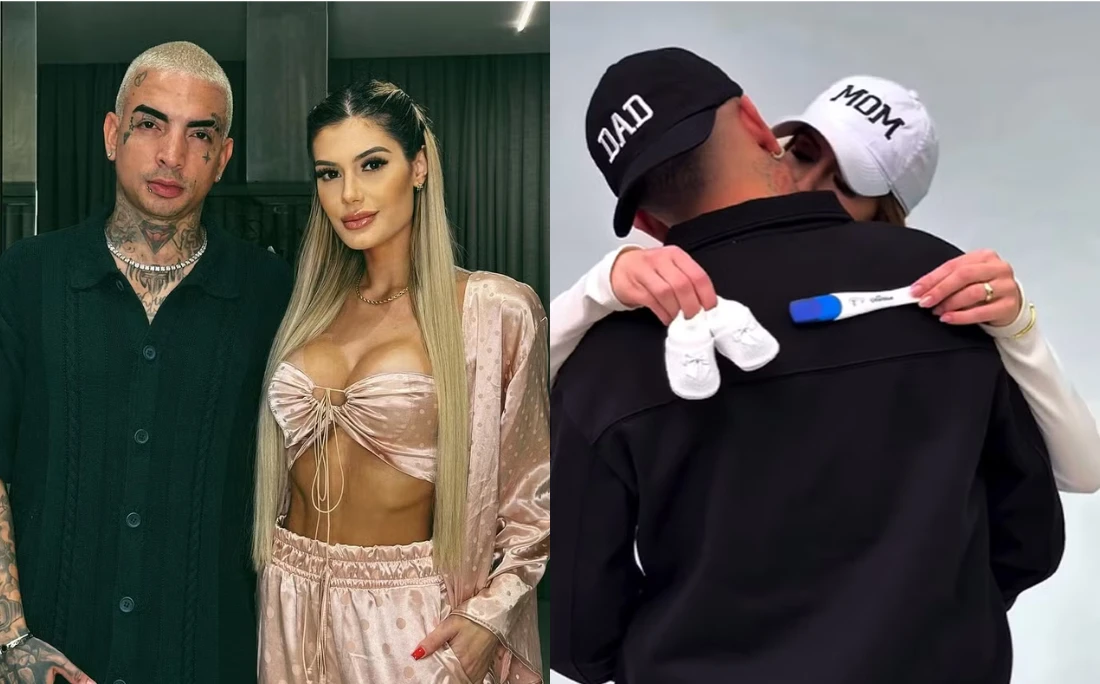 Após anunciar noivado, MC Guimê revela que está à espera do primeiro filho: 'Seremos papais'
