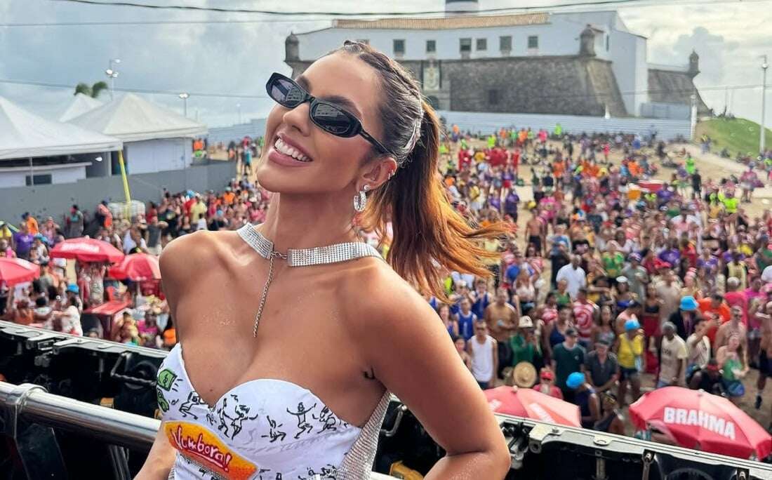 Mulher de Everton Ribeiro rouba a cena no Carnaval: 'Entregou tudo'