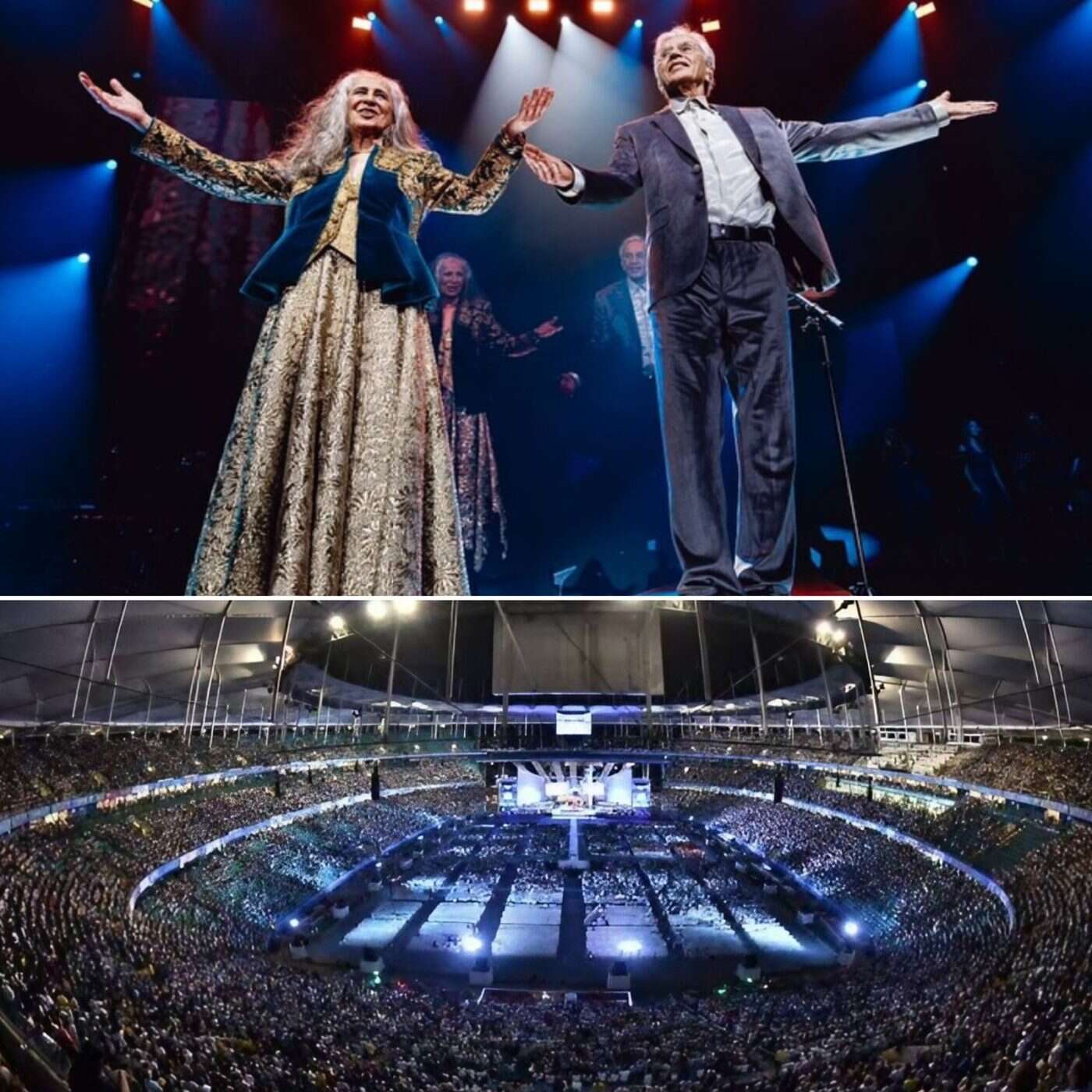 Show de Caetano e Bethânia em Salvador terá camarote all inclusive com vista panorâmica