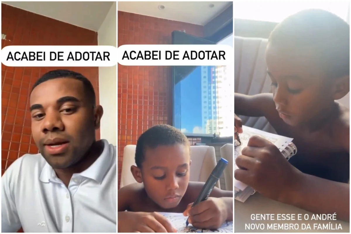 Davi Brito aparece com menino e diz que é seu filho: 'Adotei'