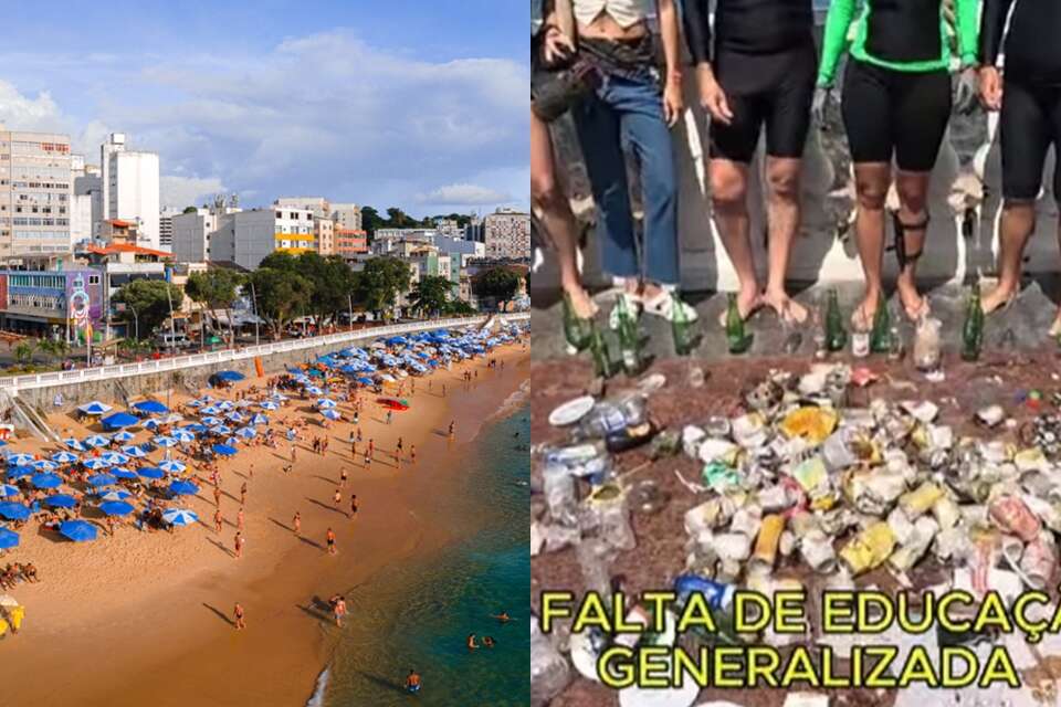 Grupo encontra brinquedo erótico durante mutirão de limpeza no mar da Barra