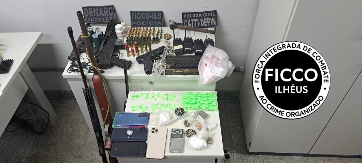 Operação contra tráfico na Bahia termina com um morto, dois feridos e apreensão de drogas