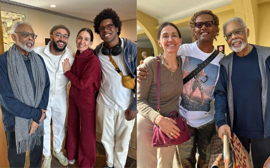 Gilberto Gil abre álbum de fotos com bastidores e encontros da turnê ‘Tempo Rei’