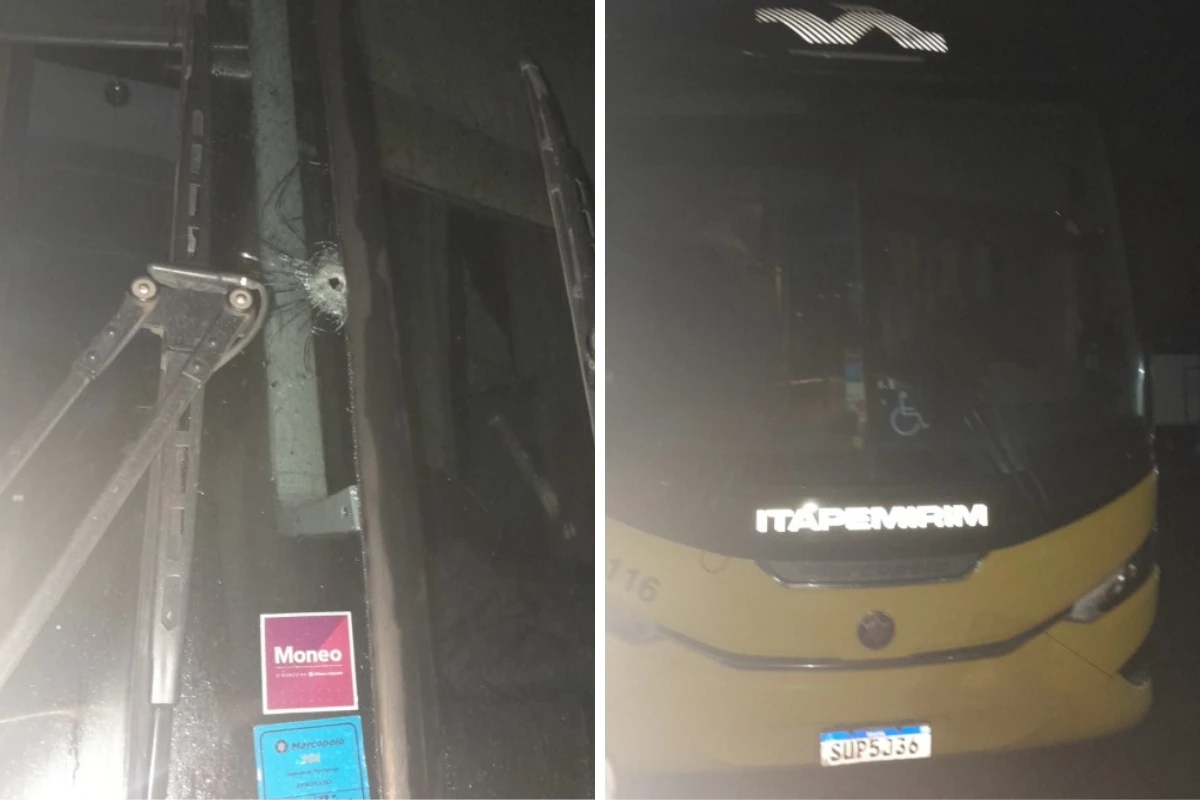 Tentativa de assalto a ônibus termina em tiroteio e motorista ferido na BR-101