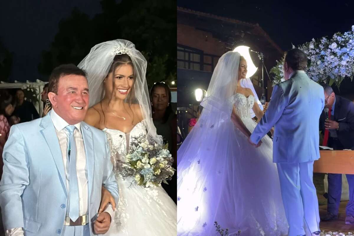 Jantar improvisado, ausência de familiares e briga: os perrengues do casamento de Amado Batista com Calita Franciele