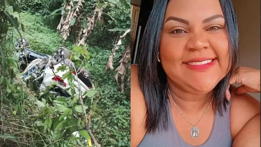 Técnica de enfermagem morre após carro cair em área de mata no sul da Bahia