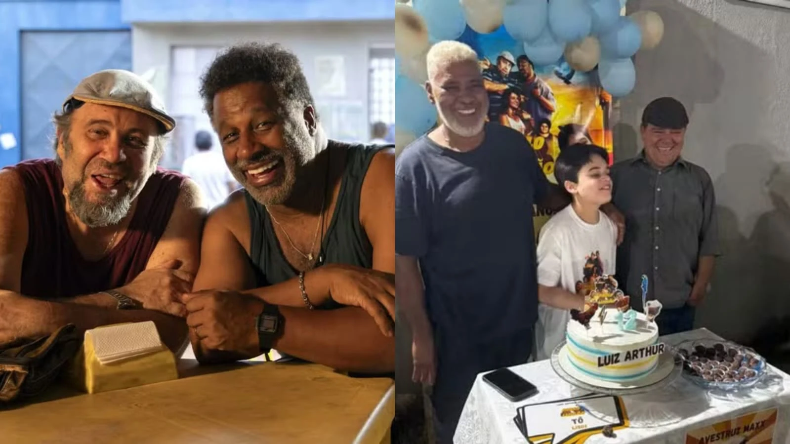 Menino pede festa de aniversário com tema de Pablo e Luisão e recebe visita surpresa