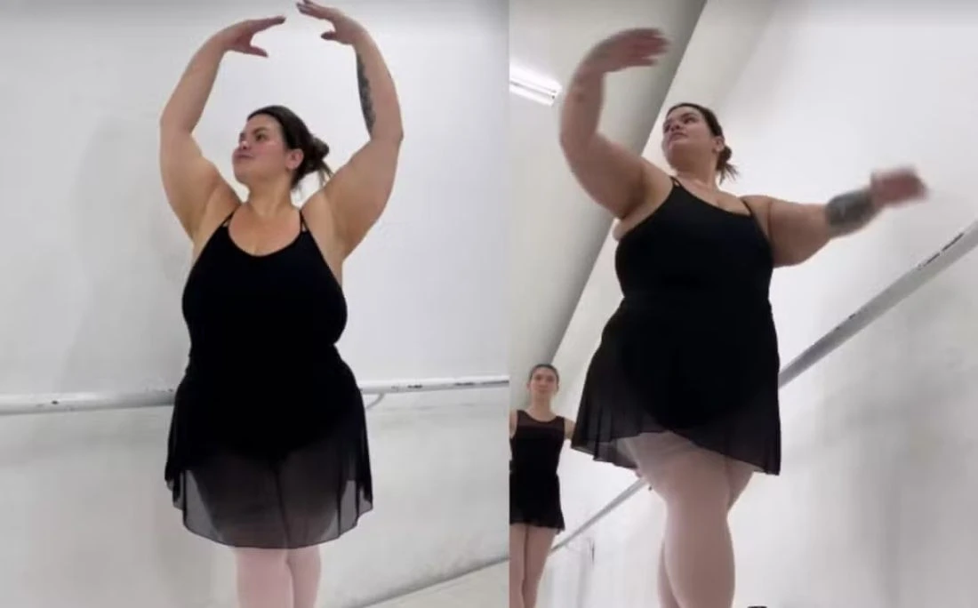 Thais Carla retoma aulas de balé após perder mais de 50kg com cirurgia bariátrica