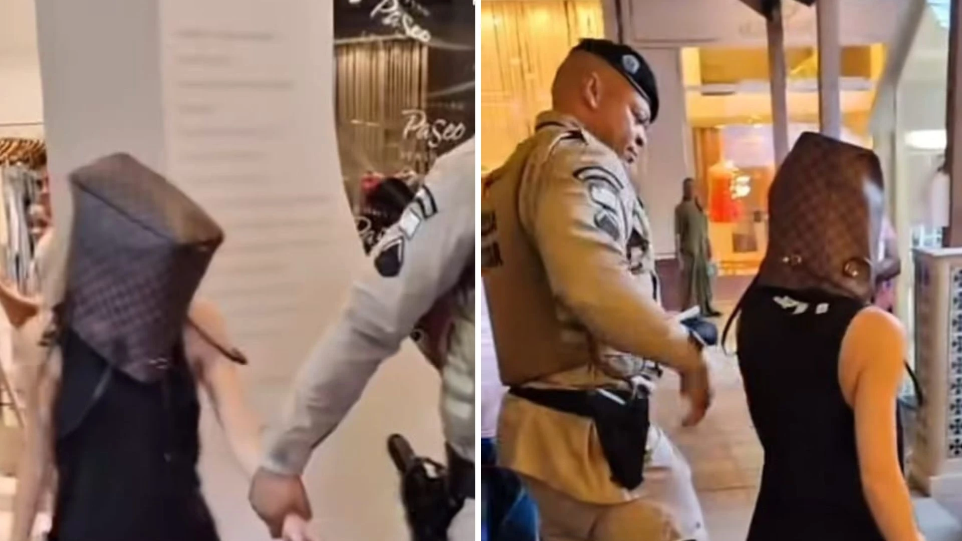 Influenciadora é presa por tentativa de furto em shopping de Salvador e sai de loja com bolsa na cabeça
