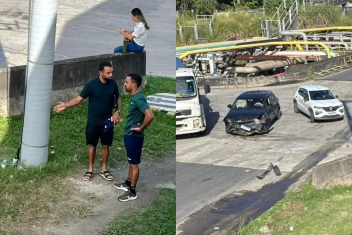Jogador do Bahia se envolve em acidente e bate carro na Região Metropolitana