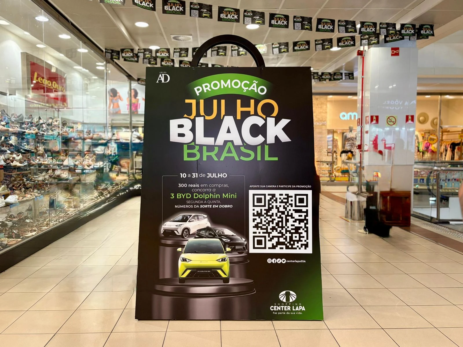 Shopping de Salvador sorteia carros elétricos na campanha Julho Black Brasil 2025