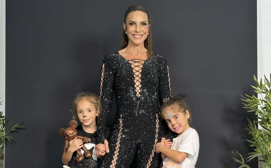 Ivete comemora 7 anos das gêmeas com festa temática do Stitch