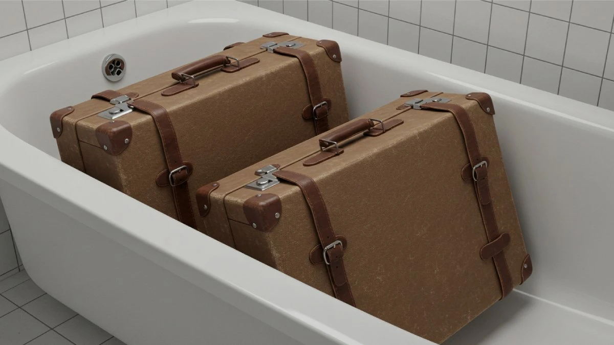 Colocar malas no chão ou cama do hotel é perigoso; bagagem deve ser guardada no banheiro