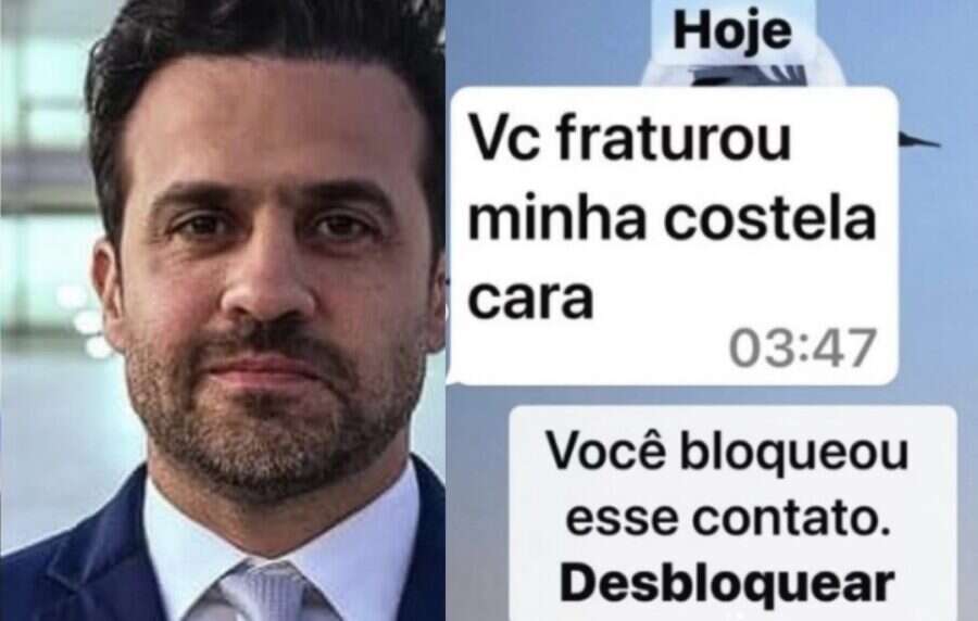 Datena bloqueia Marçal no WhatsApp após mensagem na madrugada: 'Você fraturou minha costela'