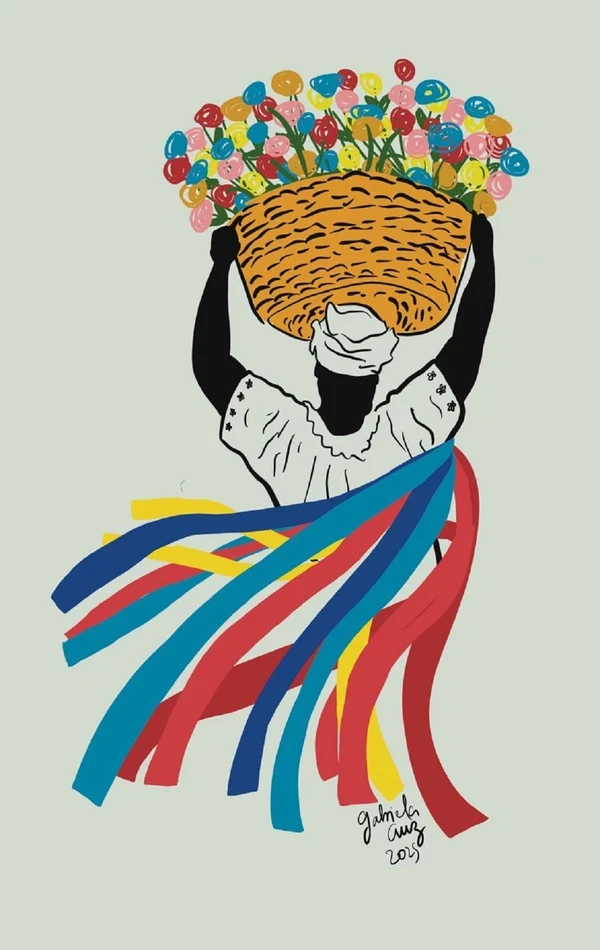 Ilustradora e jornalista baiana participa de mostra coletiva com obra inspirada na Lavagem do Bonfim