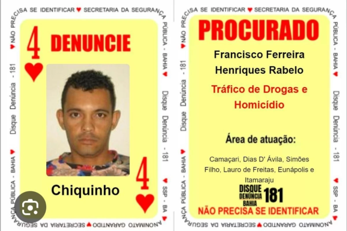 Suspeito de sete homicídios, integrante do Baralho do Crime da SPP é alvo de mais dois mandados de prisão