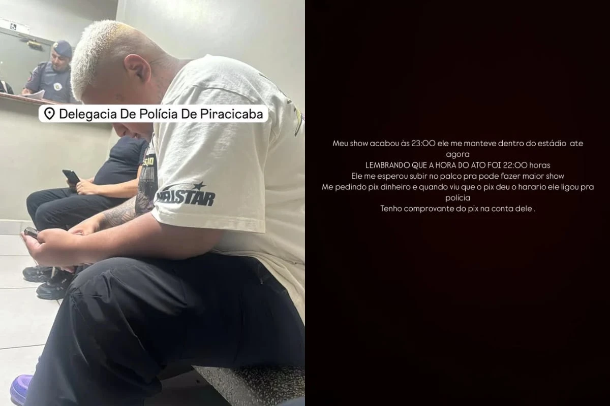MC Ryan é conduzido à delegacia após dar 