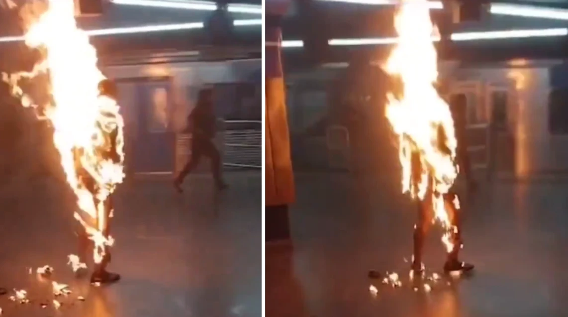 O que se sabe sobre homem que ateou fogo no próprio corpo em estação do metrô