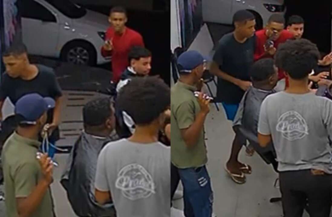 Câmera flagra assalto em barbearia de São Caetano: 'Vou dar um tiro na sua cara'