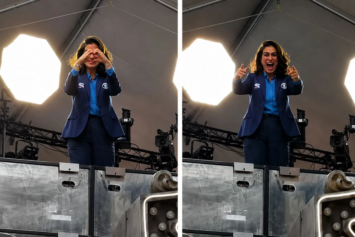 Renata Vasconcellos reage ao ser chamada pelo nome na Times Square; veja vídeo