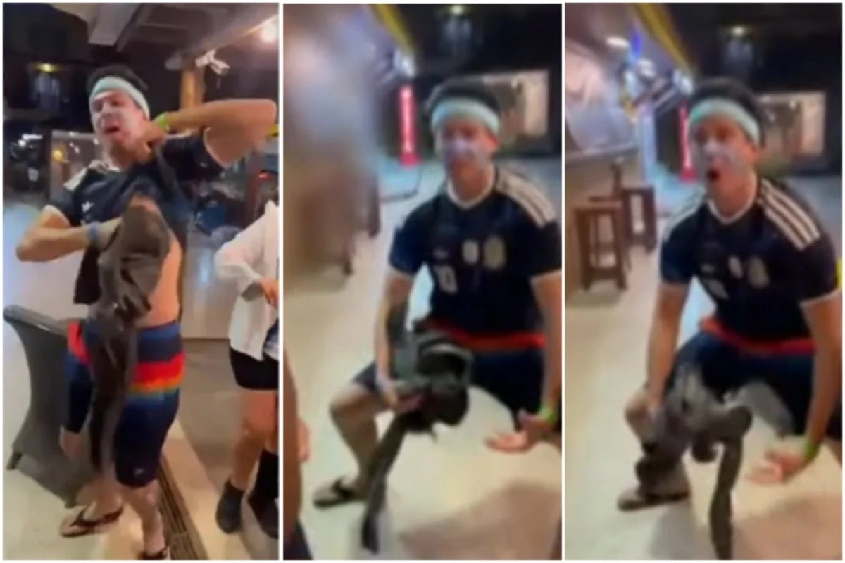 Imitou macaco e fugiu: torcedor argentino tem prisão preventiva decretada na Bahia