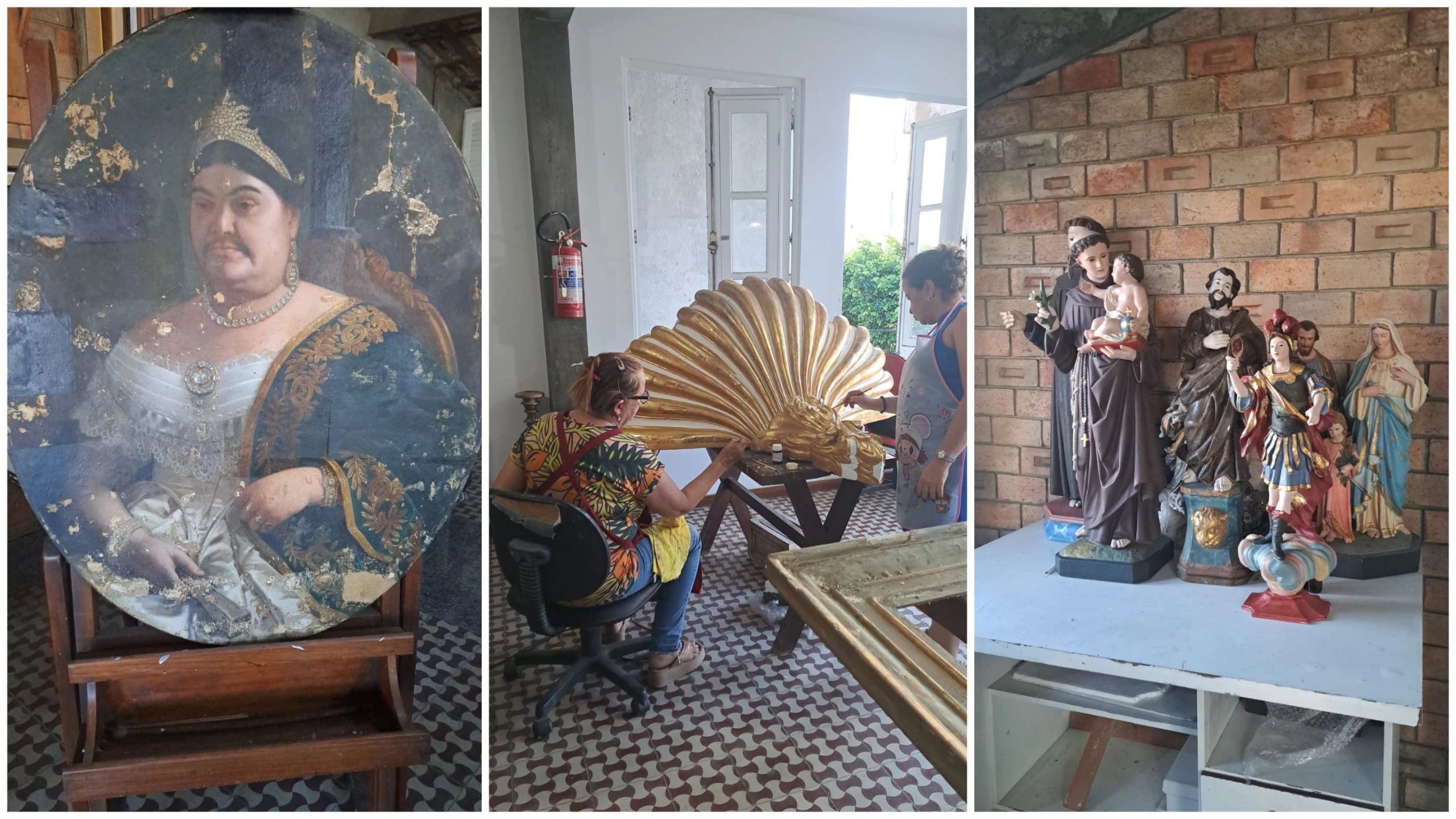 Tesouros do passado: obras sacras e históricas guardadas por até 100 anos serão restauradas