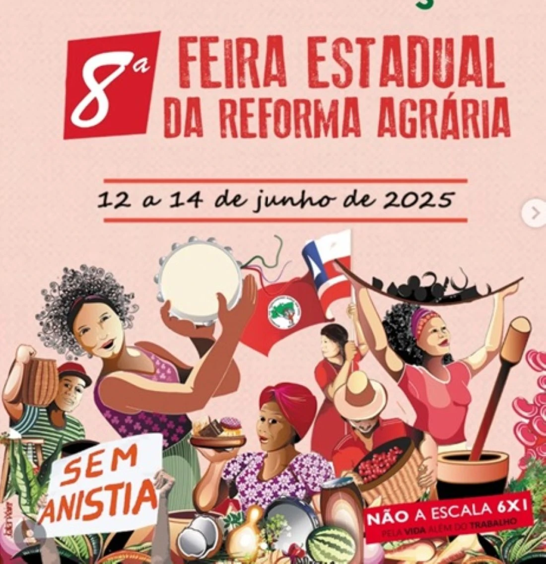 8ª Feira Estadual da Reforma Agrária acontece a partir desta quinta, na Piedade
