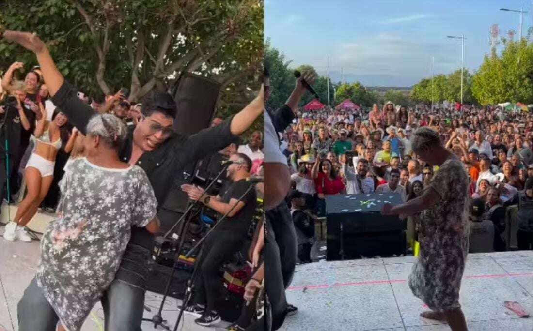 Desaparecida há 8 meses, idosa é reconhecida pela família ao invadir palco e dançar em show