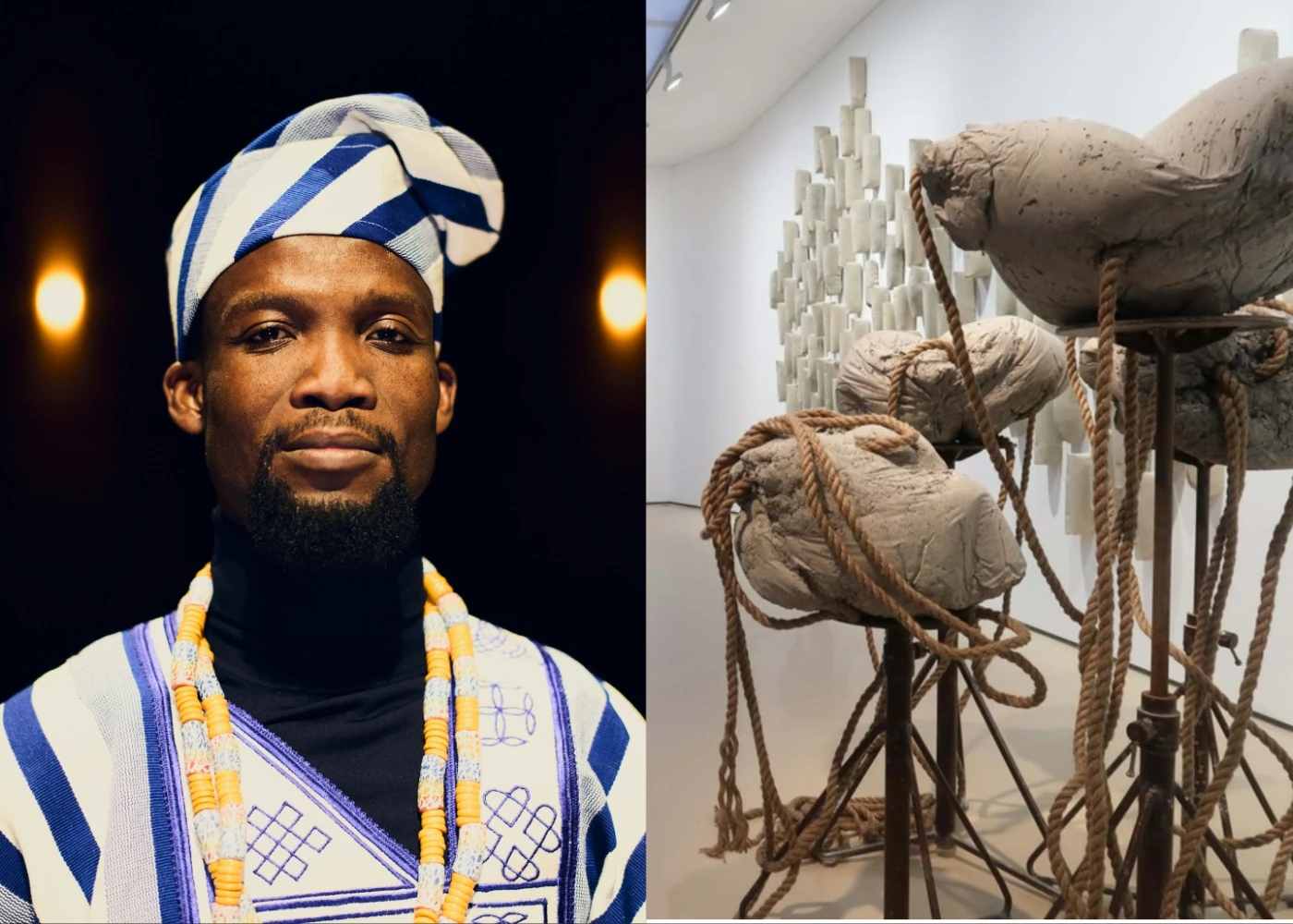 “Trabalho a espiritualidade da matéria”: artista togolês vem a Salvador para residência no Goethe-Institut