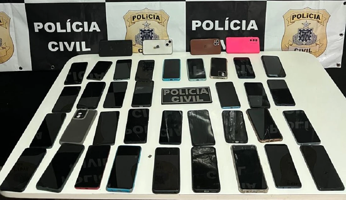 Polícia recupera celulares avaliados em R$ 90 mil após furtos durante São João de Cruz das Almas