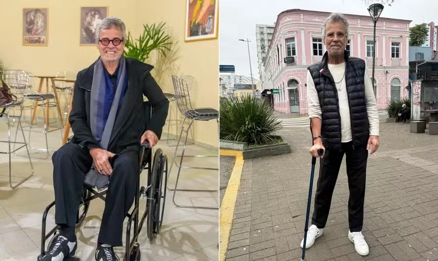 Carlinhos de Jesus aparece de cadeira de rodas e revela diagnóstico: 'Dores fortes e mobilidade comprometida'