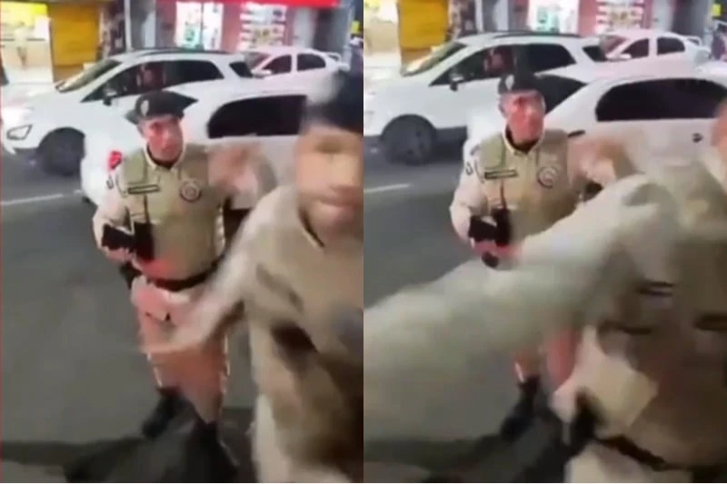 ‘São repugnantes’: secretário Felipe Freitas reage às imagens de PM agredindo homem