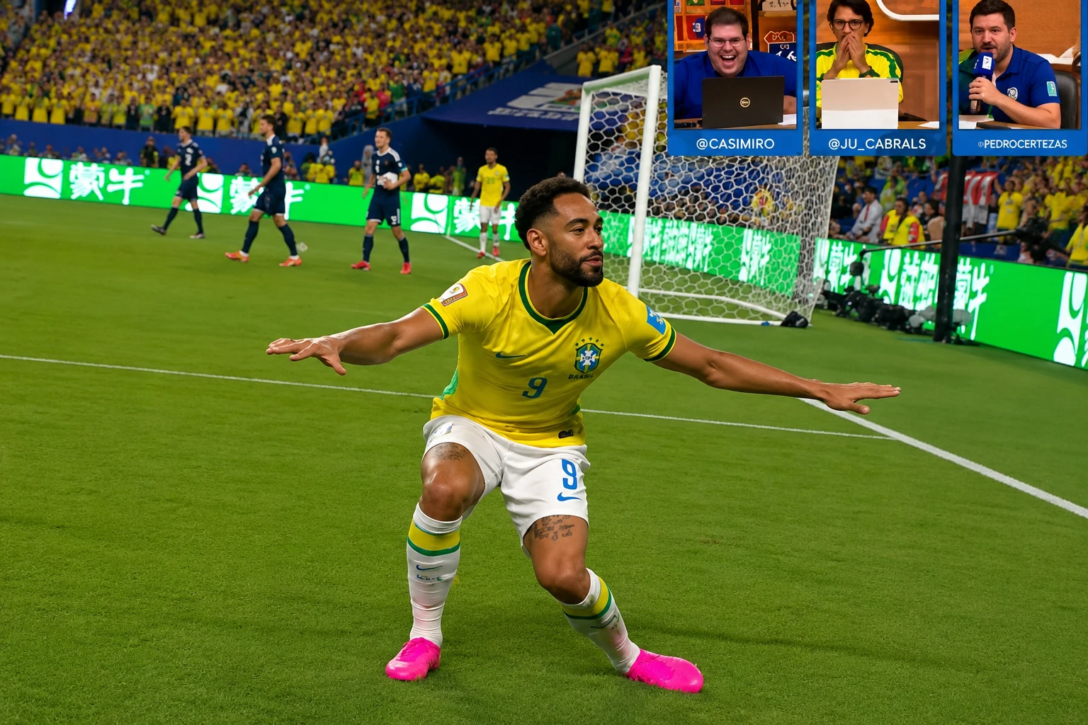 Por que Matheus Cunha comemora gols 'surfando'? Entenda