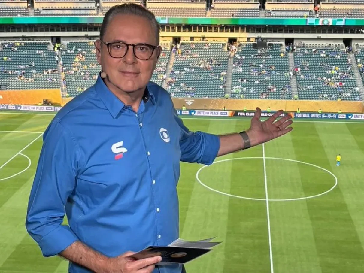 Globo homenageia narrador Luís Roberto na final da Copa do Mundo