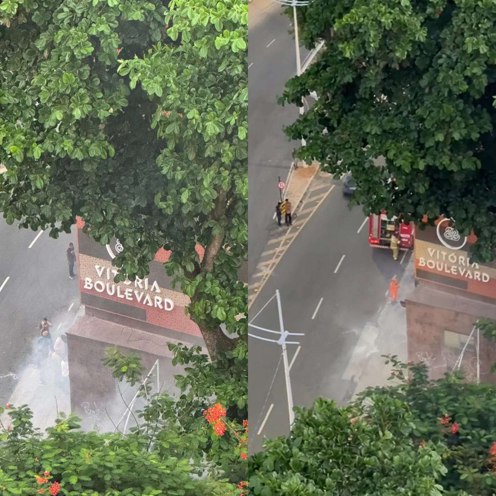 Incêndio atinge supermercado RedeMix no Corredor da Vitória