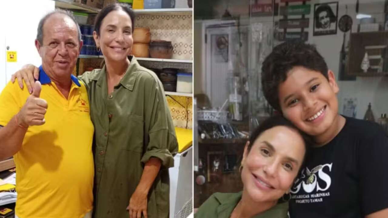 Ivete Sangalo visita bar na Pituba que inspirou personagem de novela da Globo