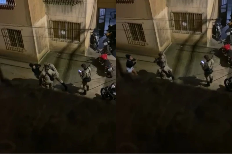 PM que deu tapa no rosto de mulher em Feira de Santana é afastado