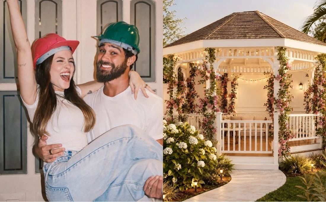 Como será a nova mansão de Larissa Manoela e André Luiz Frambach, que terá cinema, piscina com cascata e gazebo