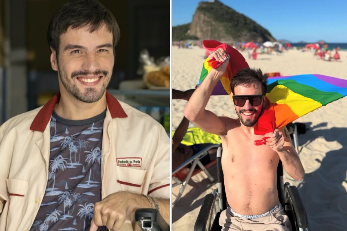 Ator que vive Peter em 'Dona de Mim' é gay assumido e sofreu preconceito por namorar rapaz