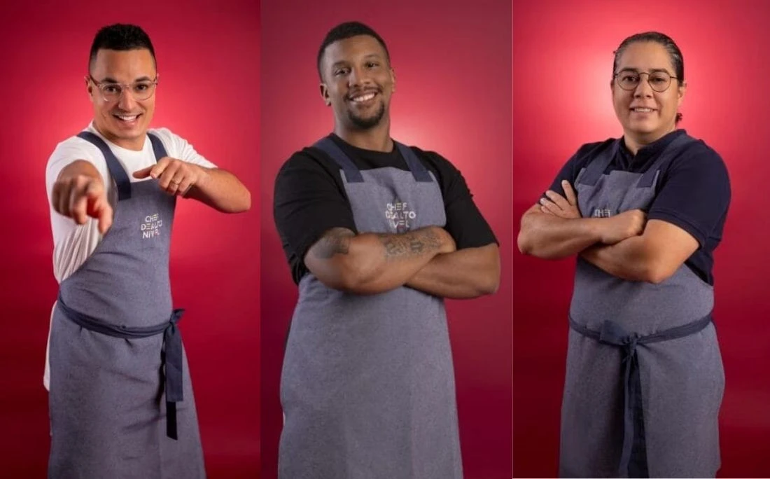 ENQUETE: Quem deve ganhar o ‘Chef de Alto Nível’, Arika, Luiz ou Allan?