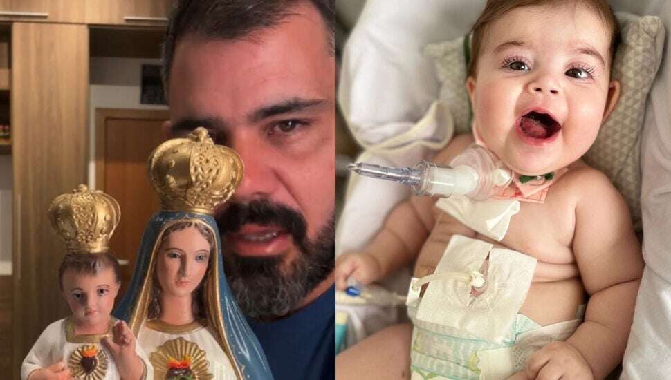 Filha de Juliano Cazarré adoece, e família pede orações: 'Orem por ela'