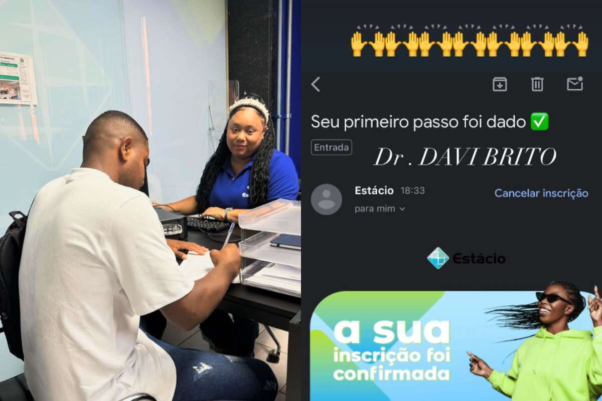 Davi Brito mostra inscrição confirmada em curso de Direito e celebra: 'Dr'