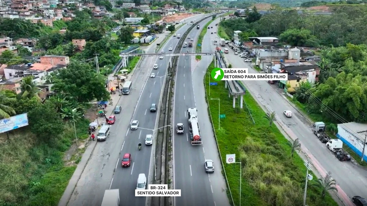 Tráfego pela alça de acesso a Simões Filho é liberado após obras