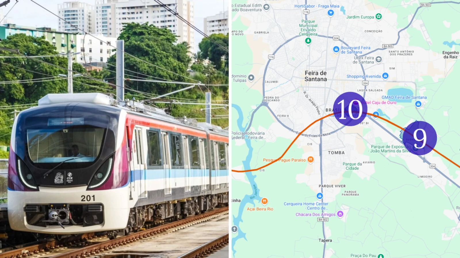 Passagens da Ferrovia Salvador-Feira devem custar de R$ 35 a R$ 50