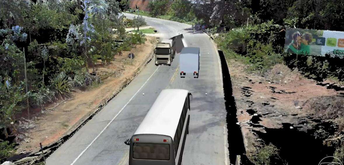 Vídeo mostra reconstituição de acidente com carreta e ônibus para a Bahia que deixou 39 mortos