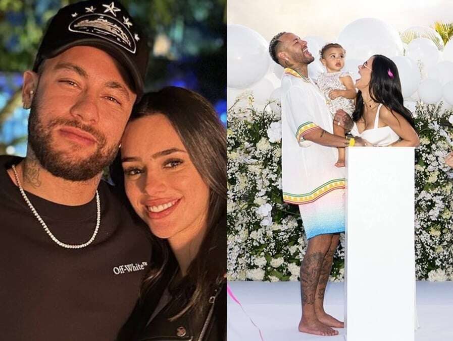 Esposa de Neymar exibe novos detalhes do chá revelação da 2ª filha; veja fotos