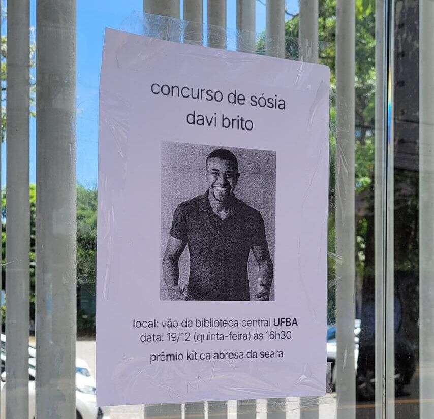 Davi Brito se revolta com concurso para eleger seu sósia em Salvador: ‘Vocês não cansam de me perseguir’